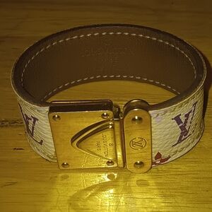 Louis Vuitton Murakami Multi Color White Koala Bracelet Size Small